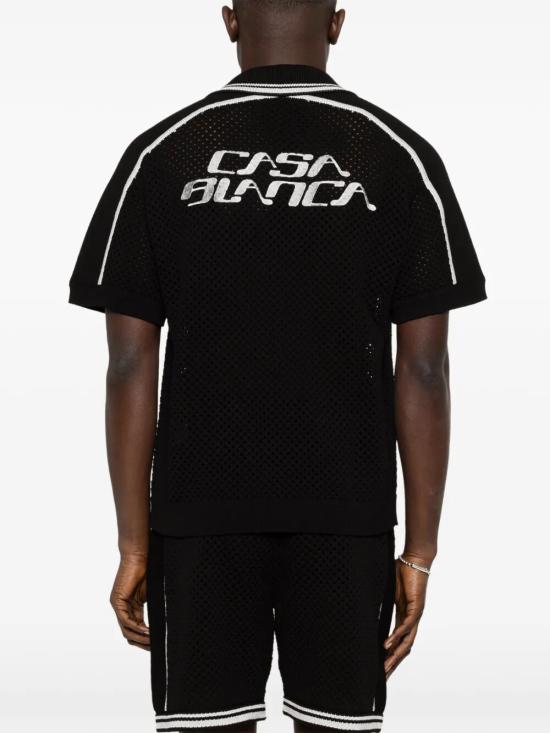 26SS 카사블랑카 긴팔 셔츠 MSS26KW132001 BLACK - CASABLANCA