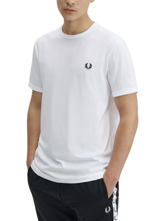26SS 프레드페리 반팔 티셔츠 FPM351957 100 WHITE - FRED PERRY