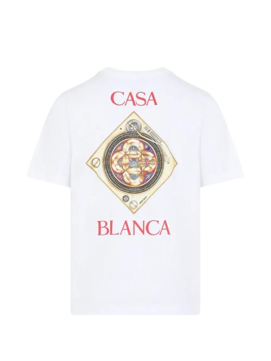 26SS 카사블랑카 반팔 티셔츠 MSS26JTS00102 PLAFOND WHITE - CASABLANCA