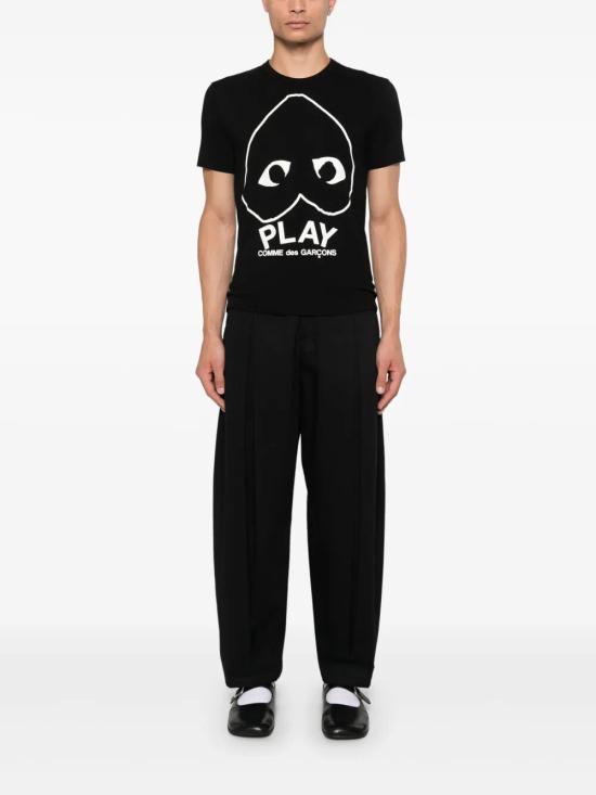 26SS 꼼데가르송 반팔 티셔츠 AXT114 1 BLACK - COMME DES GARCONS