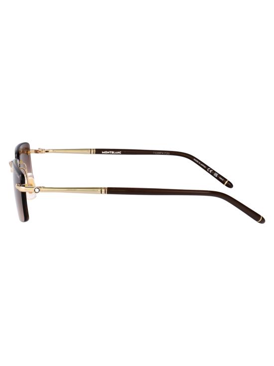 26SS 몽블랑 선글라스 MB0443S 008 GOLD GOLD BROWN - MONTBLANC