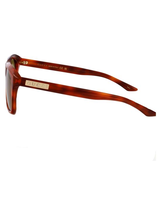 26SS 구찌 선글라스 GG2077S 005 HAVANA HAVANA GREEN - GUCCI