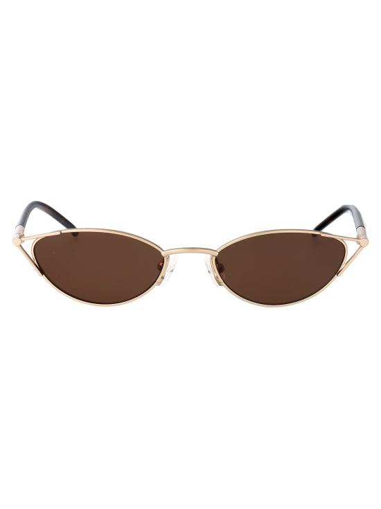 26SS 알렉산더 맥퀸 선글라스 AM0563S 002 GOLD HAVANA BROWN