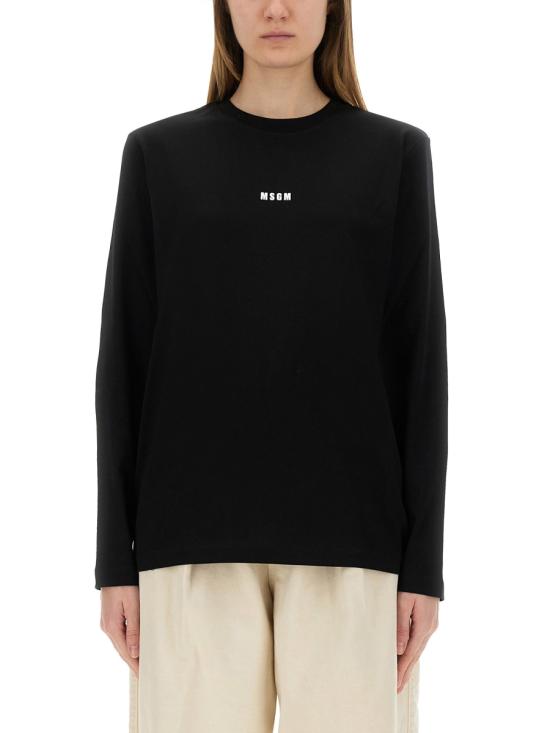 26SS 엠에스지엠 반팔 티셔츠 2000MDM501 20000299 BLACK