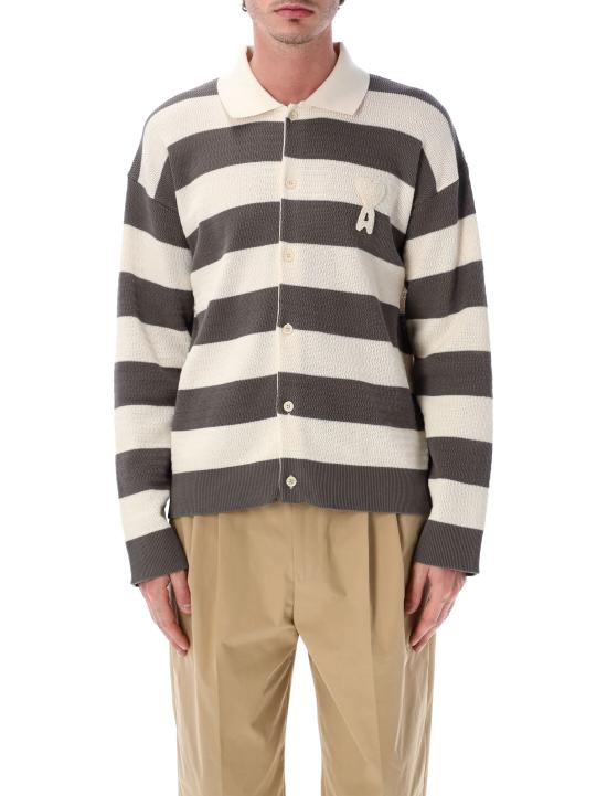 26SS 아미 스웨터 HKC390KN0153 A152 WHITE GREY