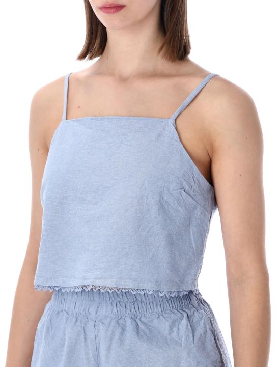 26SS 아메리칸 빈티지 반팔 티셔츠 FEO07A AZZURIN LIGHT BLUE - AMERICAN VINTAGE