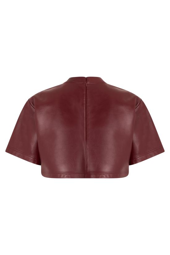 26SS 발렌시아가 반팔 티셔츠 871787TUS176500 Burgundy - BALENCIAGA