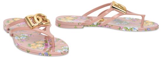 26SS 돌체앤가바나 러버 비치웨어 슬라이드 CW2418AY850HF5XL Multicolor - DOLCE & GABBANA