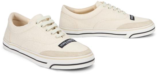 26SS 돌체앤가바나 DG 세일링 린넨 스니커즈 CS2399A03328D175 Ivory - DOLCE & GABBANA