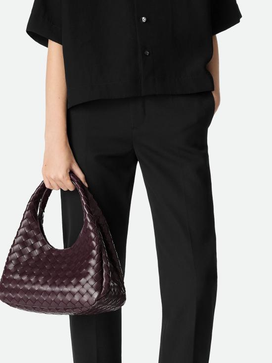 26SS 보테가베네타 스몰 캄파나 토트백 854248V4SC02264 Burgundy - BOTTEGA VENETA
