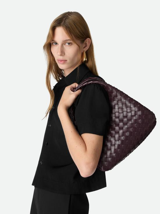 26SS 보테가베네타 스몰 캄파나 토트백 854248V4SC02264 Burgundy - BOTTEGA VENETA