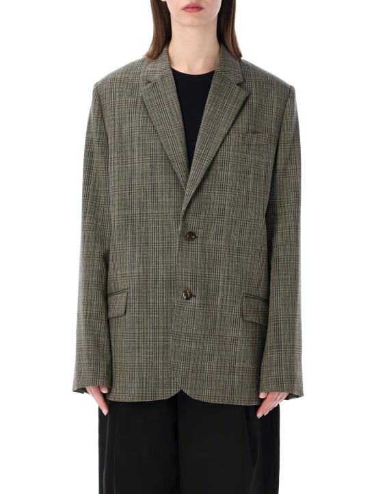 26SS 쉐르 자켓 VES1064HERMOSA MAR4826S MAROON GREEN CHECK