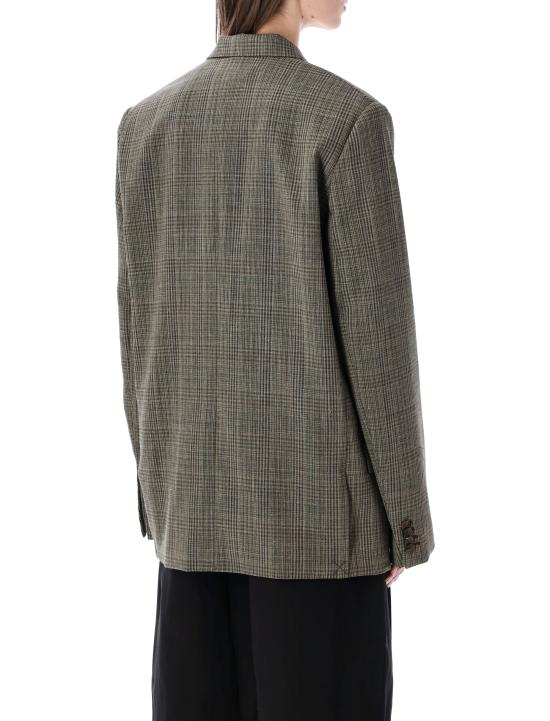 26SS 쉐르 자켓 VES1064HERMOSA MAR4826S MAROON GREEN CHECK - SOEUR