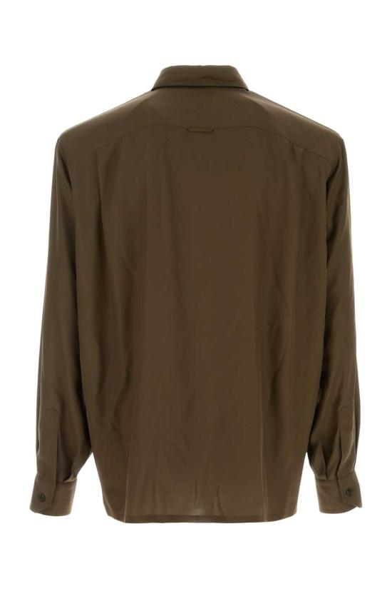 26SS 생로랑 긴팔 셔츠 854249Y1L27 1302 GREEN - SAINT LAURENT