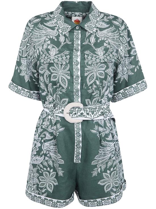 26SS 팜 리오 미디 원피스 347763 26061 GREEN