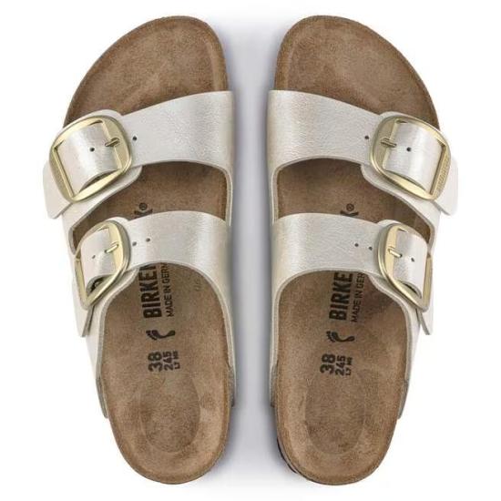 26SS 버켄스탁 뮬/슬리퍼 ARIZONA BIG BUCKLE 1020021 GRACEFUL PEARL WHITE Graceful pearl white - BIRKENSTOCK
