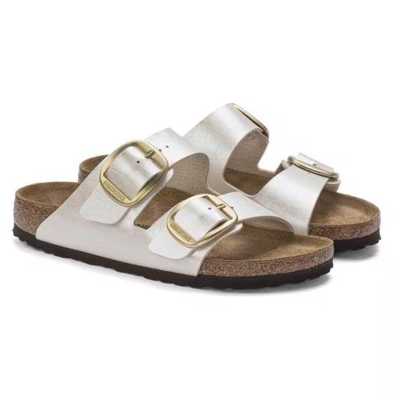 26SS 버켄스탁 뮬/슬리퍼 ARIZONA BIG BUCKLE 1020021 GRACEFUL PEARL WHITE Graceful pearl white