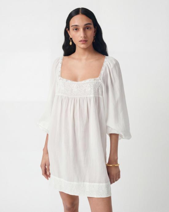 26SS 바네사브루노 미디 원피스 6EVA53V08848 BLANC White - VANESSA BRUNO