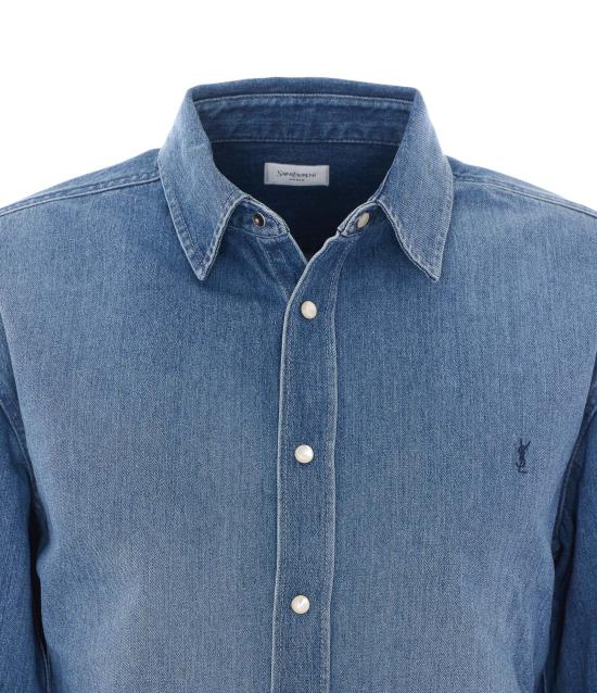 26SS 생로랑 셔츠 862246 Y29YA4428 Blue - SAINT LAURENT