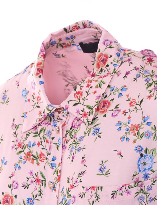 26SS 리우조 블라우스 CA6207TS562 P9630 Pink - LIU JO