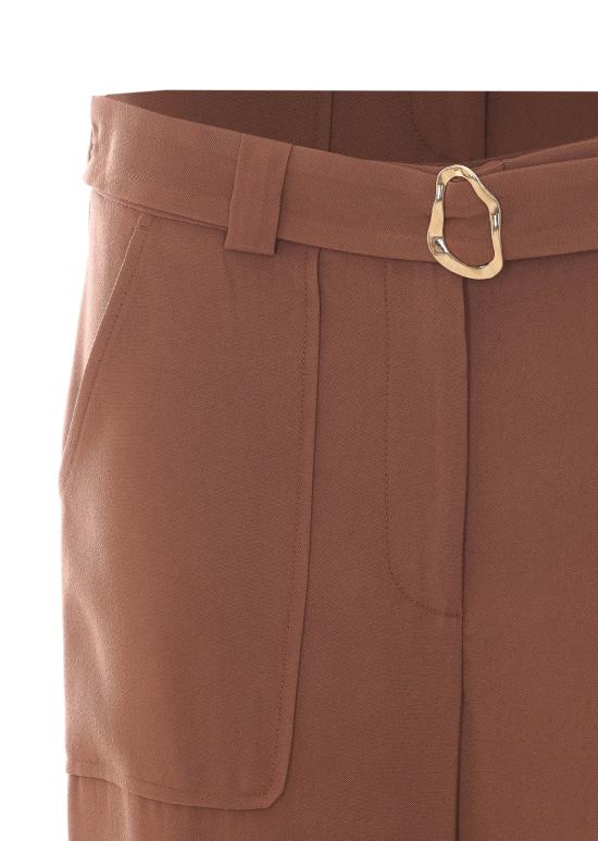 26SS 리우조 스트레이트 팬츠 CA6300T2508 09032 Brown - LIU JO