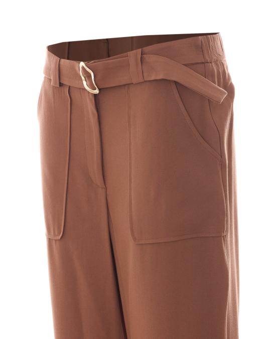 26SS 리우조 스트레이트 팬츠 CA6300T2508 09032 Brown - LIU JO