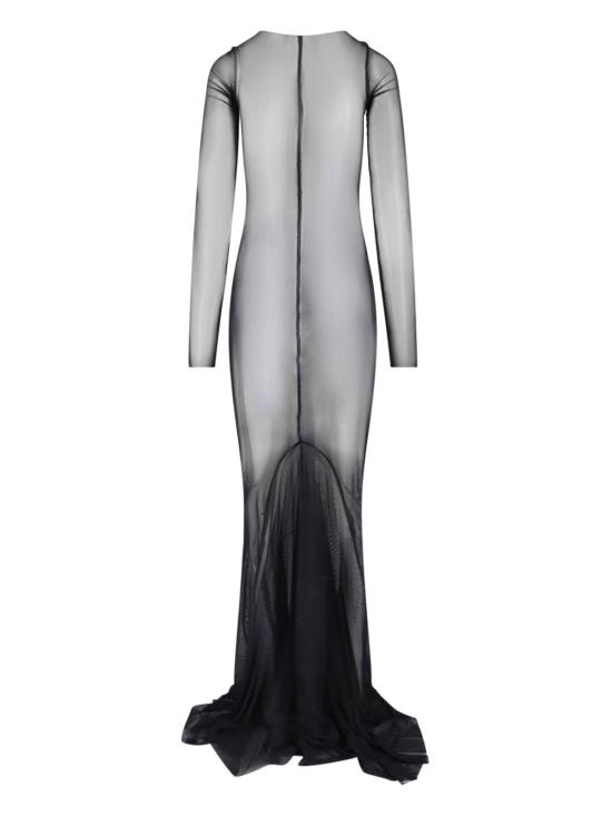 26SS 릭 오웬스 롱 원피스 RO01F6589 TUS 09 Black - RICK OWENS