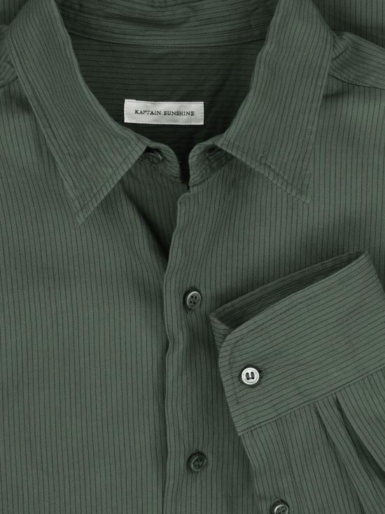 26SS 캡틴 선샤인 긴팔 셔츠 KS26SSH09 INK BLACK Green - KAPTAIN SUNSHINE