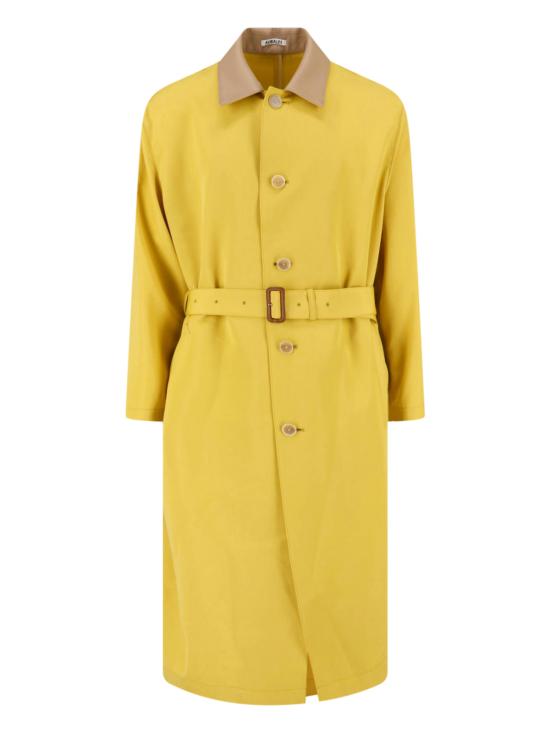 26SS 오라리 트렌치 코트 A26SC01WC MUSTARD YELLOW Yellow - AURALEE