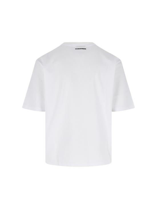 26SS 디스퀘어드2 반팔 티셔츠 S78GD0121 D20033 100 White - DSQUARED2