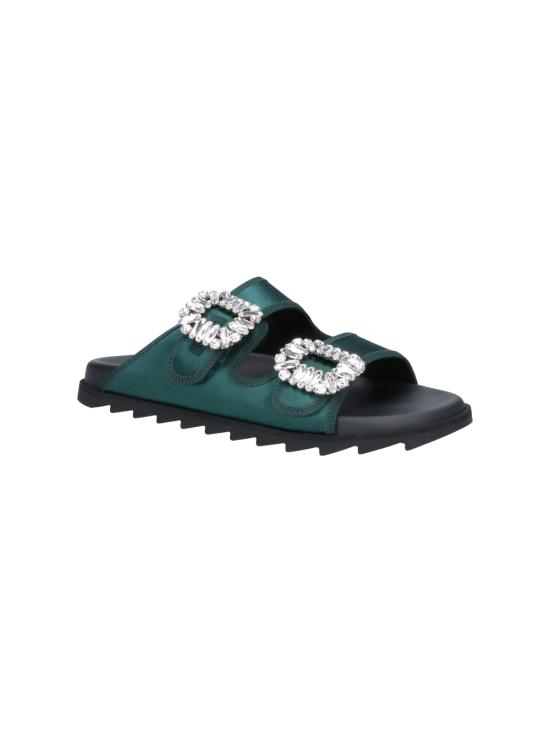 26SS 로저비비에 뮬/슬리퍼 RVW45844480RS0 V801 Green - ROGER VIVIER