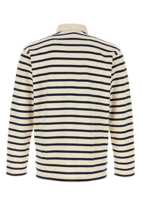 26SS 와타나베 준야 폴로 티셔츠 WQT007051 NTRLNAVY Stripped - JUNYA WATANABE