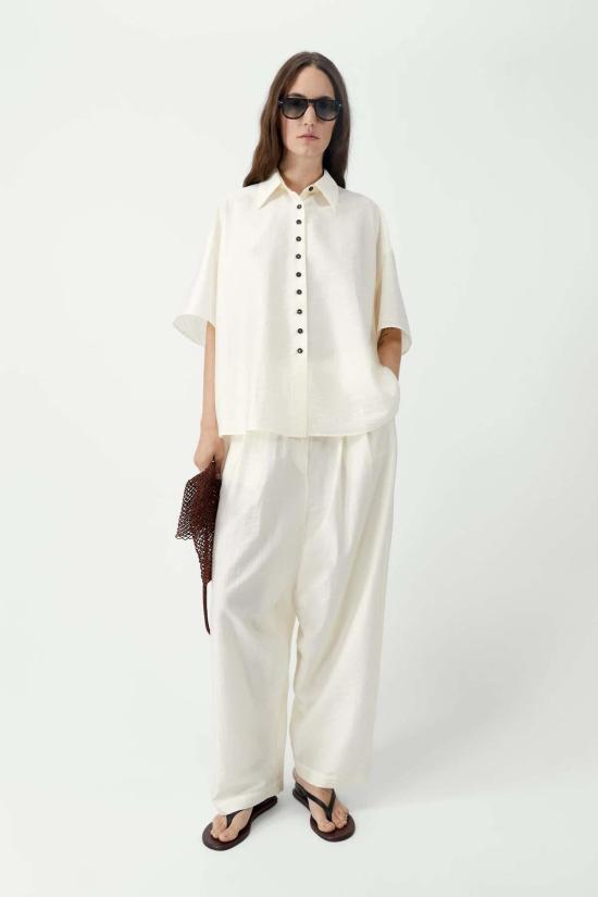  코데라 셔츠 Cordera 반소매 셔츠 Marfil