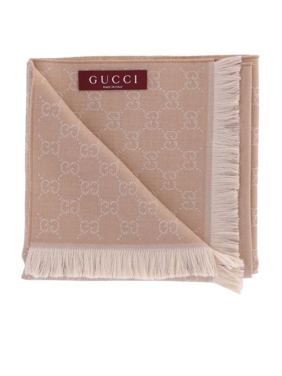 26SS 구찌 GG 울 스카프 848507 3G200 9878 Brown - GUCCI