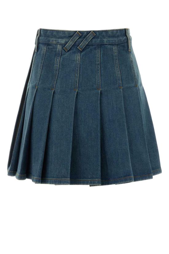 26SS 버버리 숏 스커트 8120860 A1322 Blue - BURBERRY