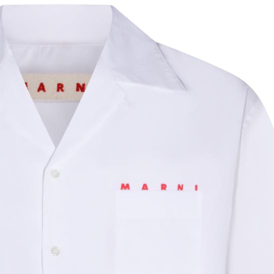 26SS 마르니 반팔 셔츠 CUMU0213PP USCT88 LRW01 WHITE DOM - MARNI