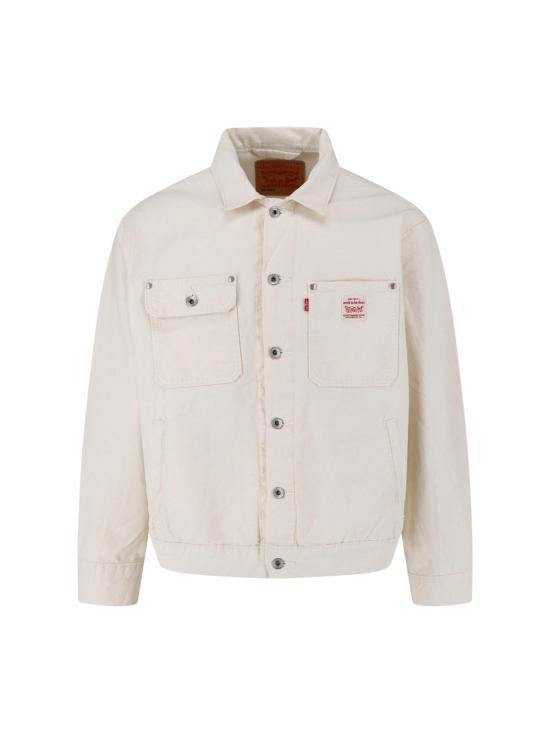 26SS 리바이스 자켓 A4820 0026 UNDYED ECRU GREIGE White