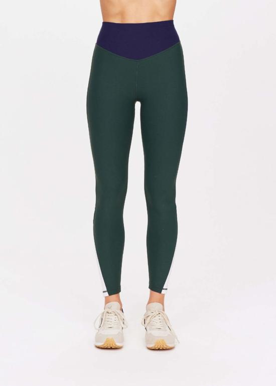 더 업사이드 레깅스 업사이드 플레이오프 25인치 하이 미디 팬츠 그린