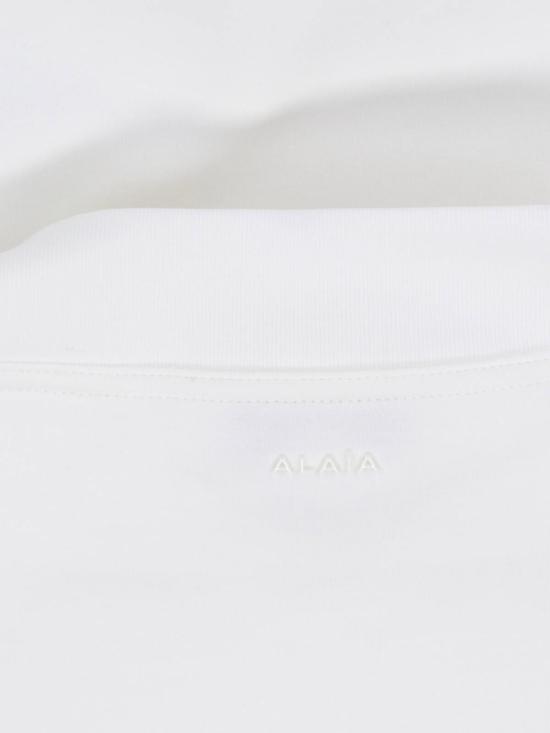 26SS 알라이아 긴팔 티셔츠 AA9I0023J095C 000 White - ALAIA