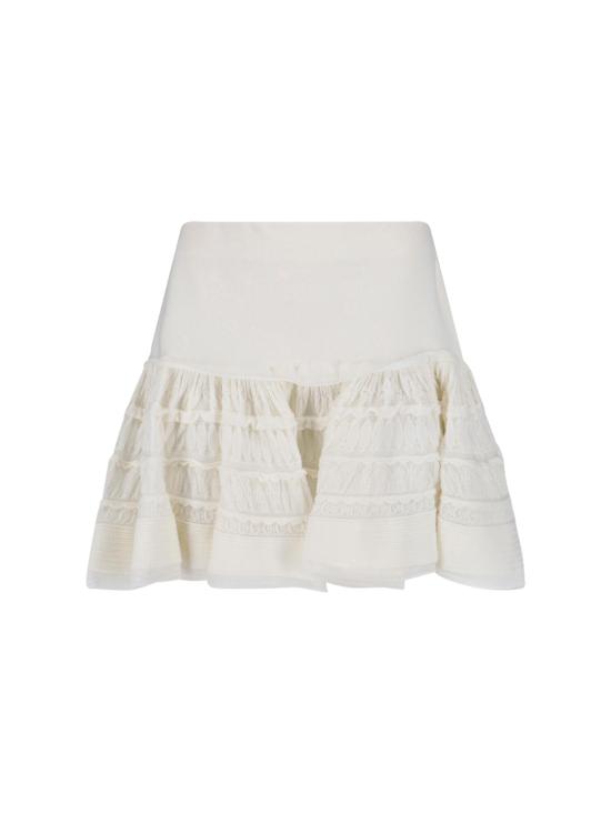 26SS 알라이아 미디 스커트 AA9J2480K164C 000 White