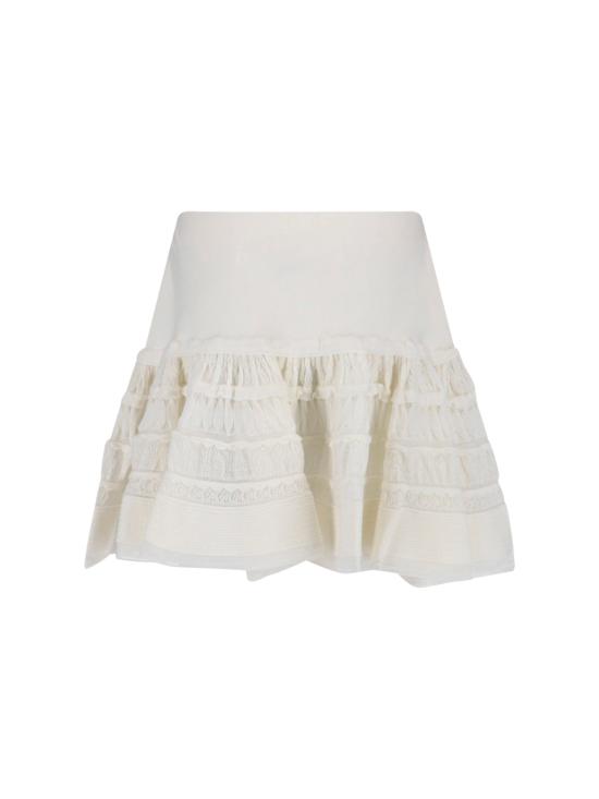 26SS 알라이아 미디 스커트 AA9J2480K164C 000 White - ALAIA