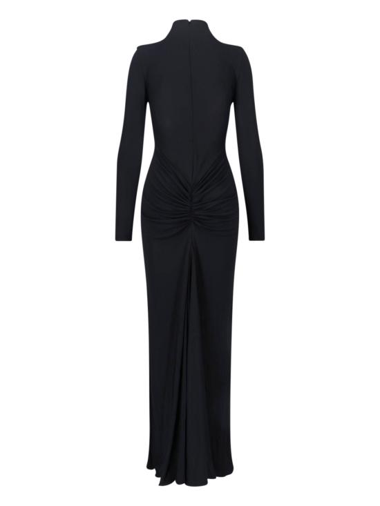 26SS 알라이아 미디 원피스 AA9R2870J090C 995 Black - ALAIA