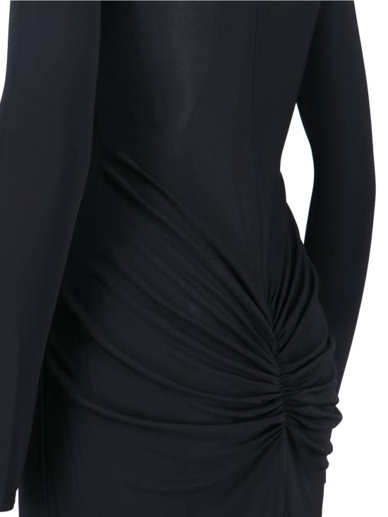 26SS 알라이아 미디 원피스 AA9R2870J090C 995 Black - ALAIA