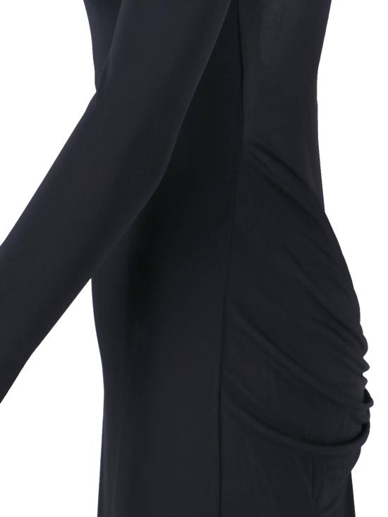 26SS 알라이아 미디 원피스 AA9R2870J090C 995 Black - ALAIA