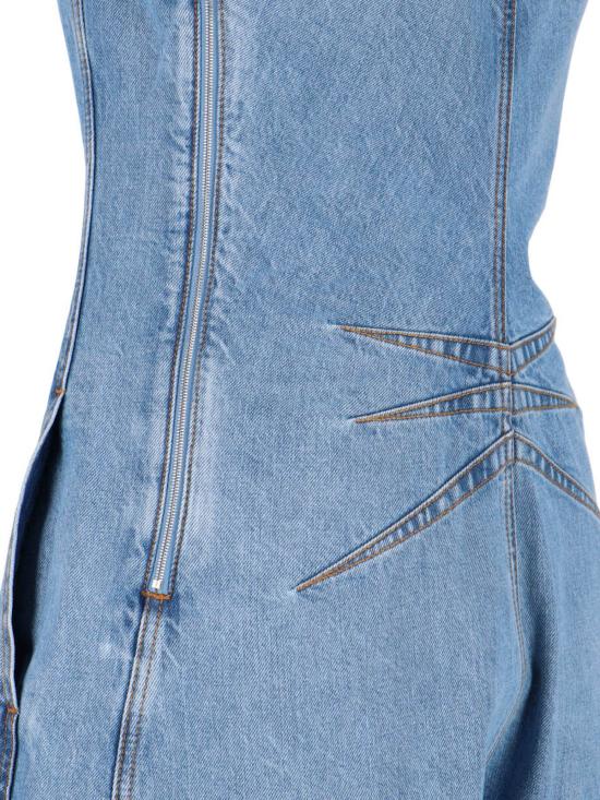 26SS 알라이아 미디 원피스 AA9U0046D015C A21 Blue - ALAIA