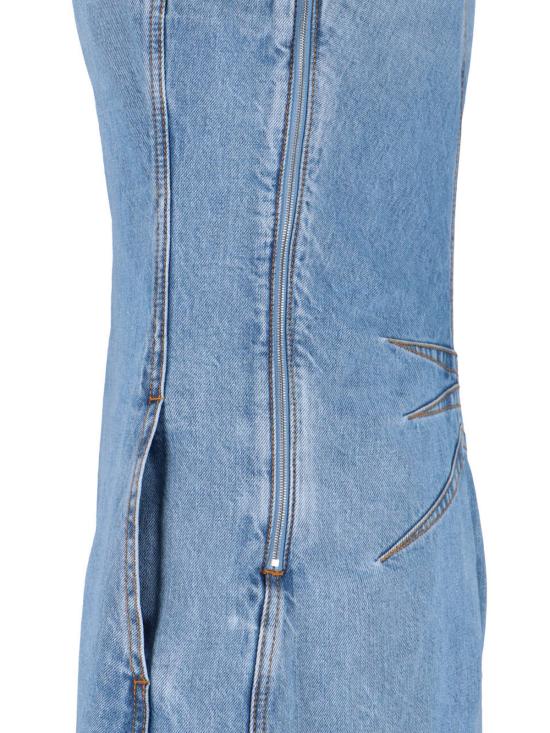 26SS 알라이아 미디 원피스 AA9U0046D015C A21 Blue - ALAIA