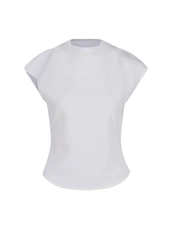 26SS 알라이아 반팔 티셔츠 AA9I0021J095C 000 White