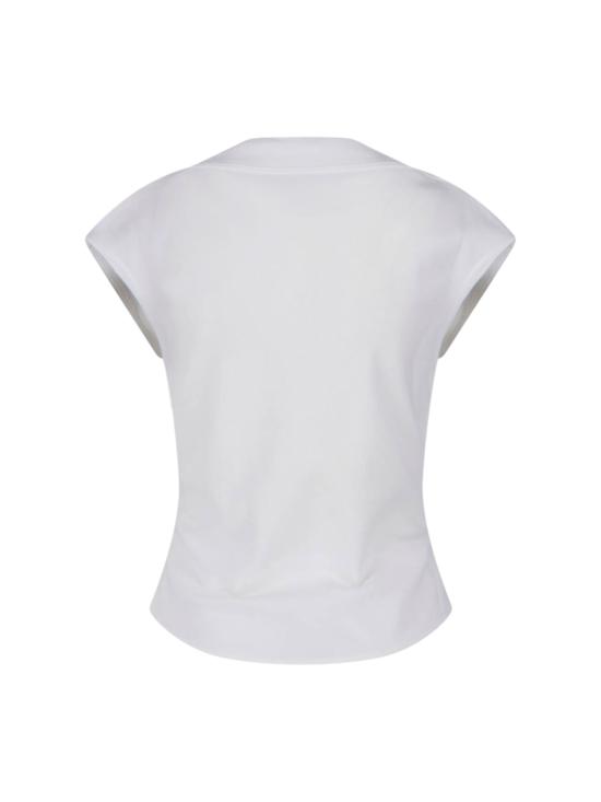 26SS 알라이아 반팔 티셔츠 AA9I0021J095C 000 White - ALAIA