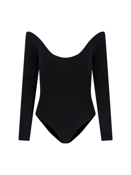 26SS 알라이아 바디수트 티셔츠 AA9B0429J050C 995 Black