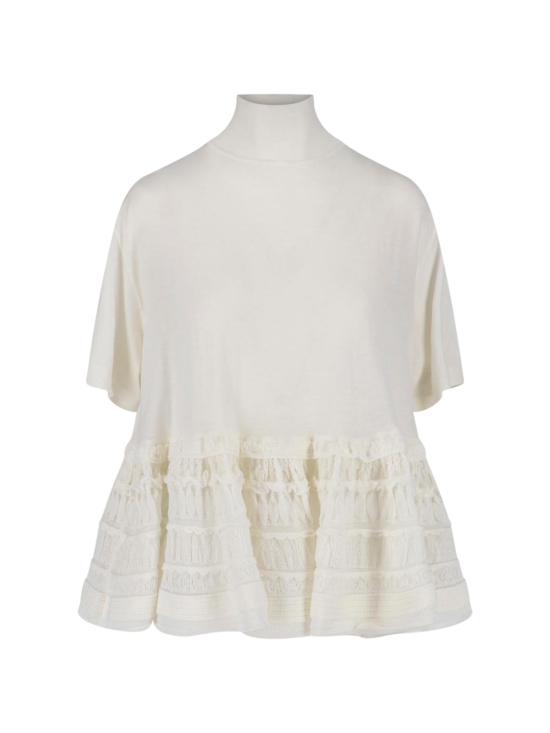 26SS 알라이아 반팔 티셔츠 AA9H1393K164C 000 White